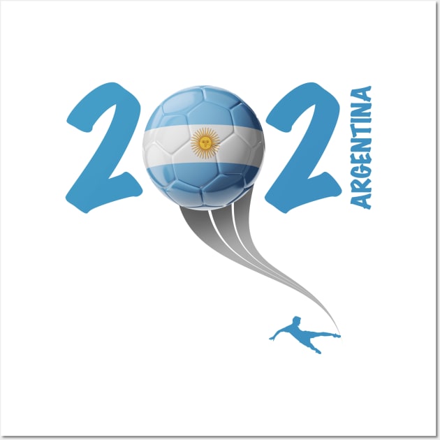 Argentina Copa America Soccer 2021 Wall Art by DesignOfNations